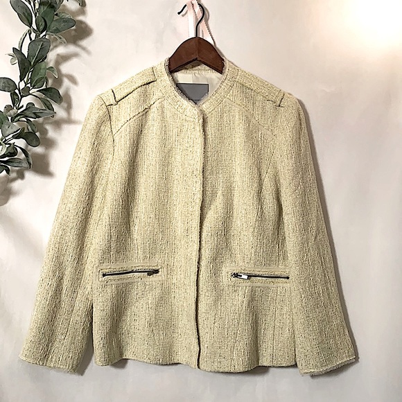 Tweed Jackie o style jacket  Classiques size L - Picture 2 of 9